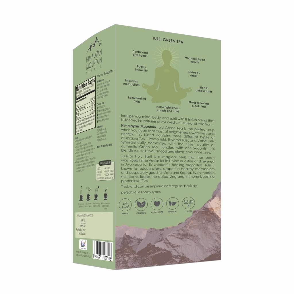 Himalayan Mountain Tulsi Green Tea Bag 20N