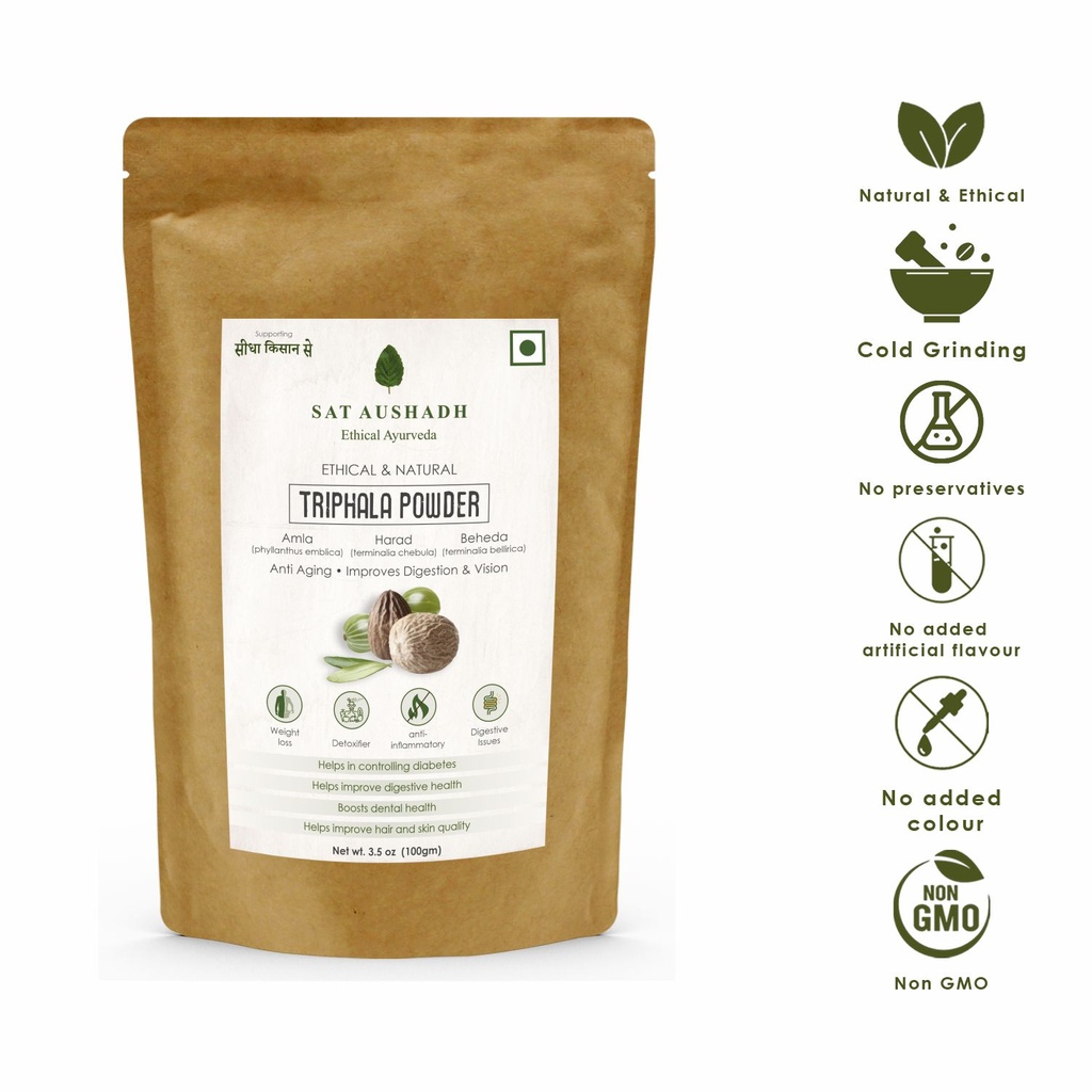 Organic Triphala Powder | Improve Brain Function | Boost Energy