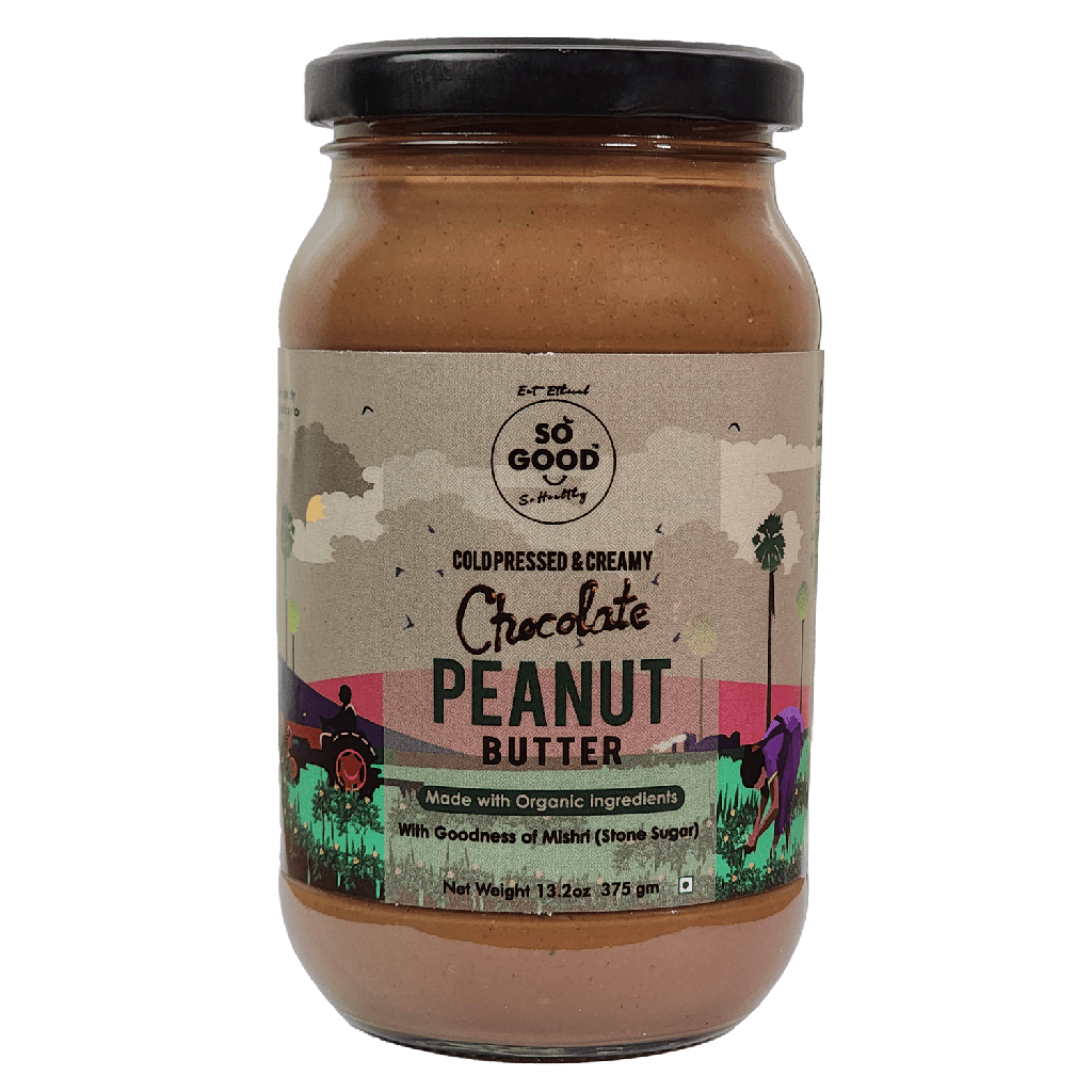 SO GOOD Creamy Chocolate Peanut Butter 375gm