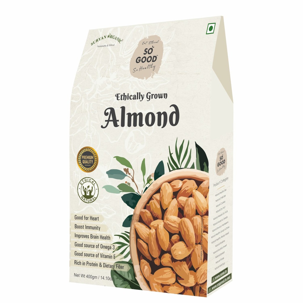 SO GOOD Natural Almond 400gm