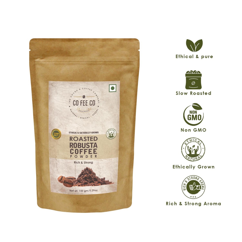 CO FEE CO Natural Roasted Robusta Coffee Powder 150g