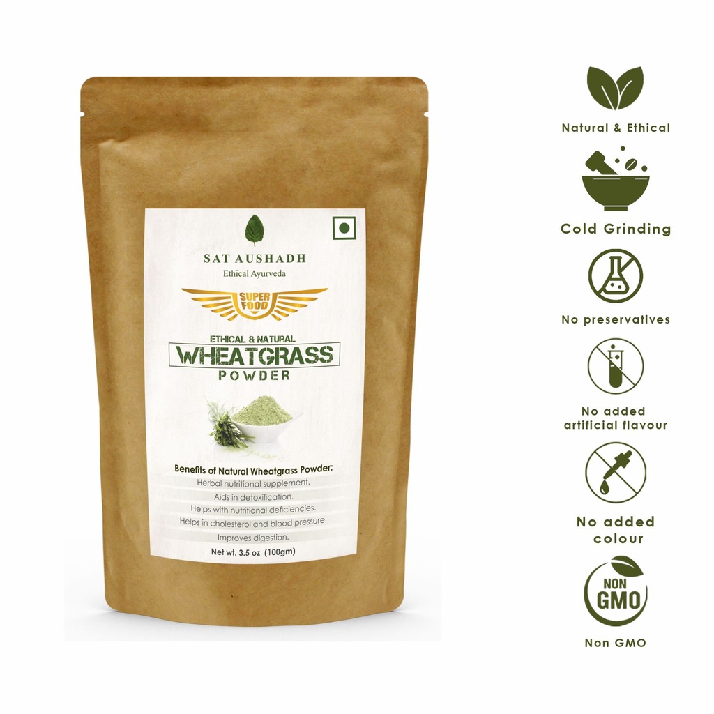 SAT Aushadh Natural Wheatgrass Powder 100gm