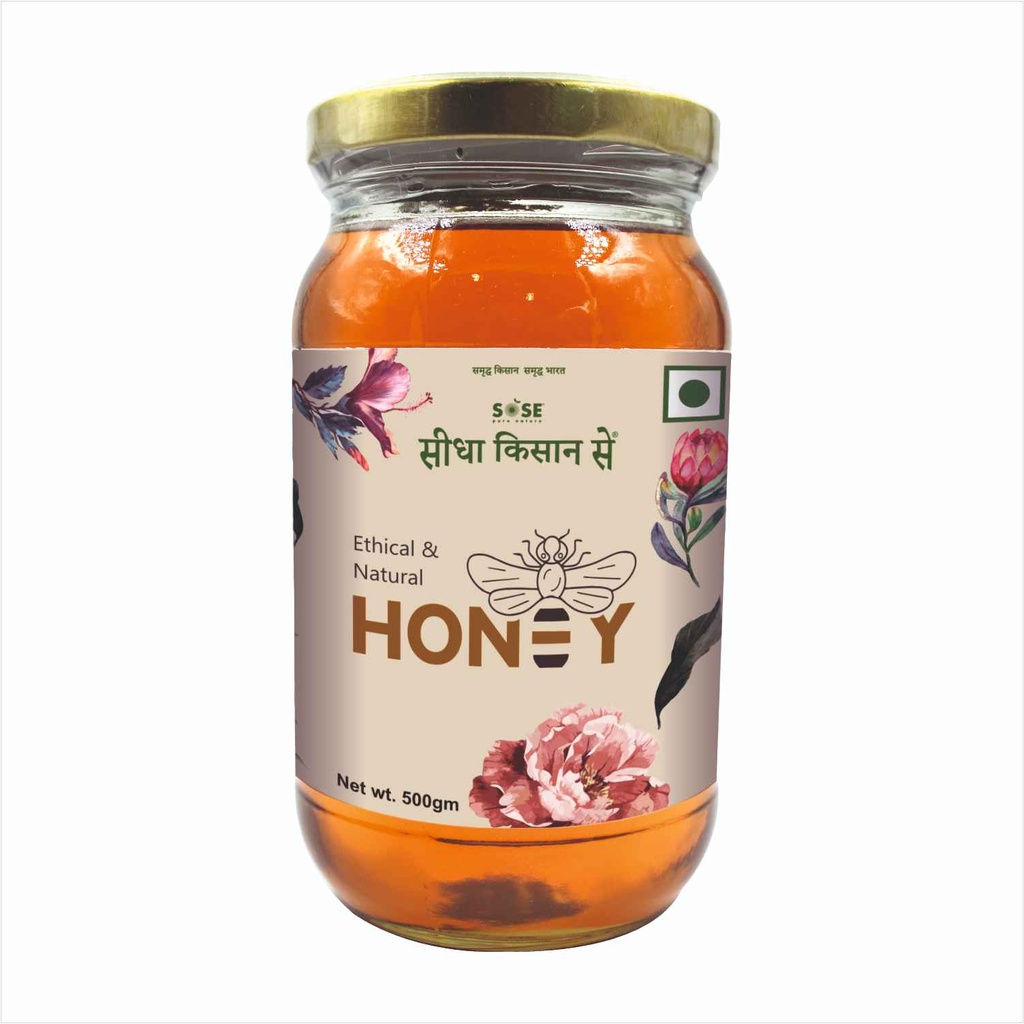 Sidha Kisan Se Natural Honey 500g