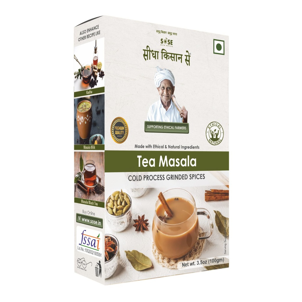 Sidha Kisan Se Organic Tea Masala 100gm