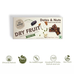 SO GOOD Dates and Nuts Dry Fruit Bar 30gm