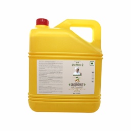 Sidha Kisan Se Organic Groundnut Oil Cold pressed (Moongfali Tel) 5ltr